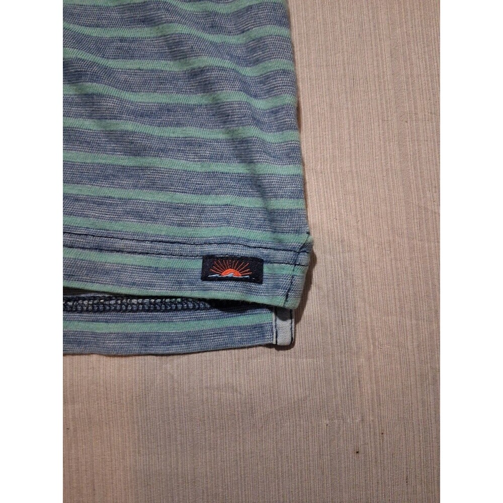 Faherty ‘Movement’ Striped Polo Golf Shirt Men's Small Short Sleeve - Picture 4 of 6